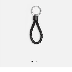 Bottega Veneta Black Intreccio Key Ring